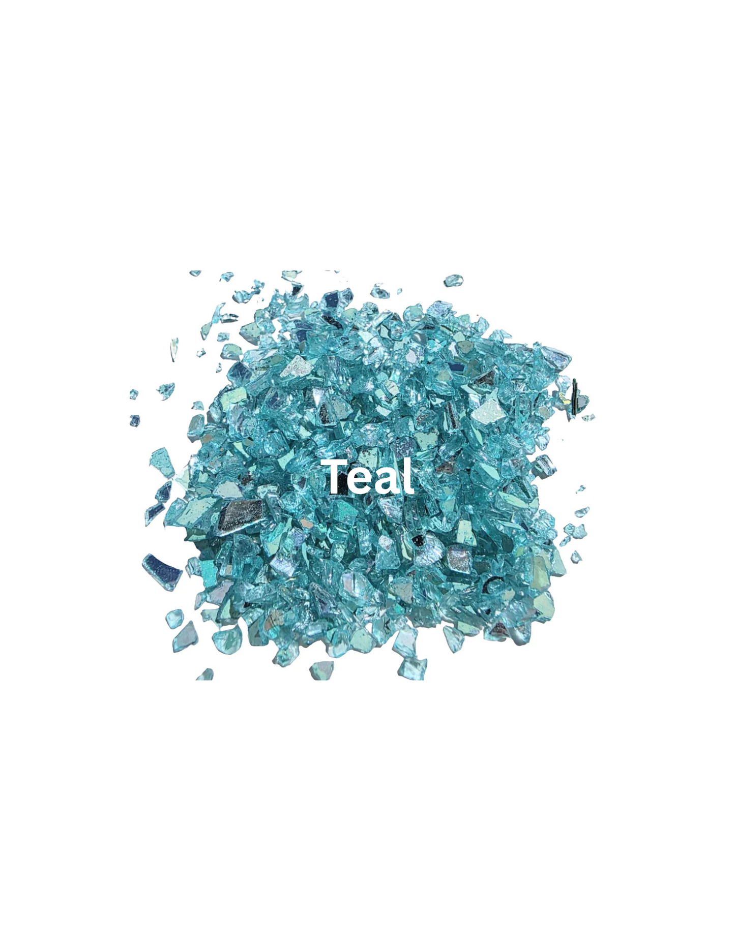 Teal - Crushed Stained Glass