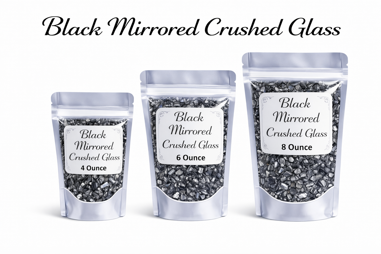 Black - Crushed Stained Glass