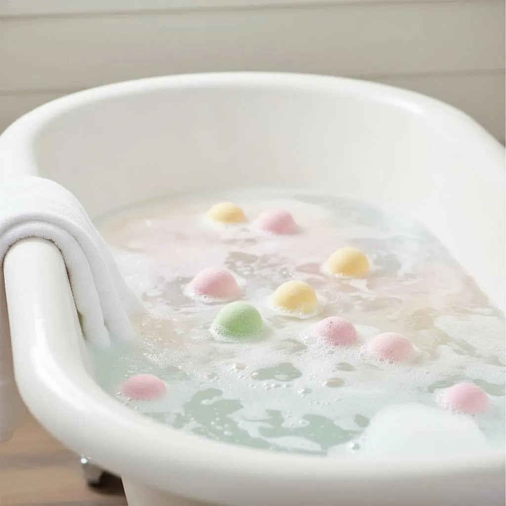 Rainbow Sherbet Mini Bath Bombs