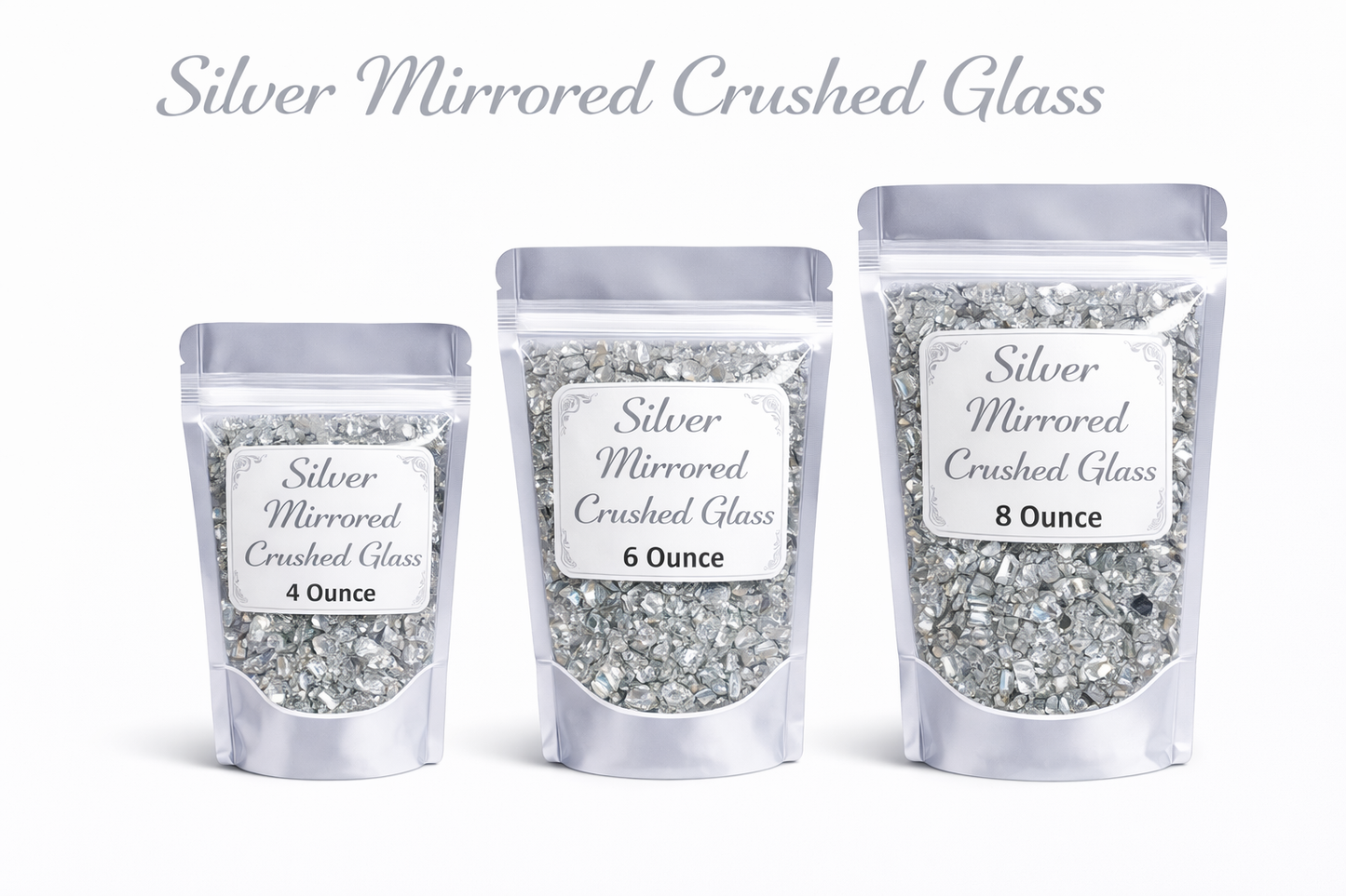 Silver - Crushed Stained Glass