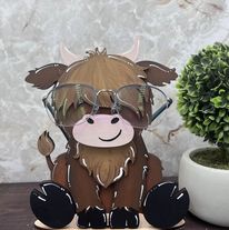 Highland Cow Eyeglass Holder