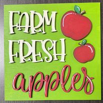 Farm Fresh Apples 6" insert