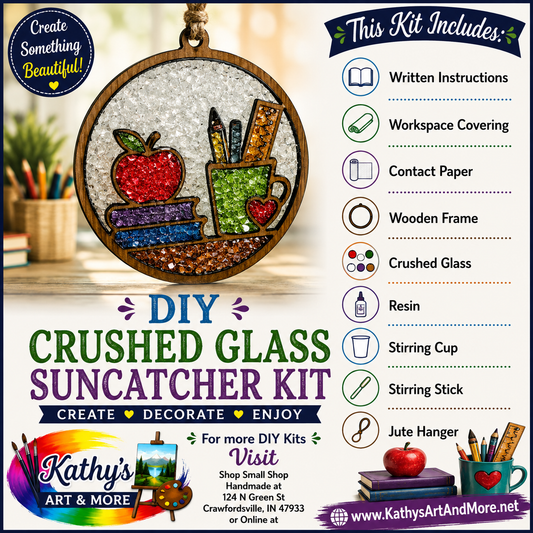 DIY Crushed Glass Suncatcher Kit - School/Teacher