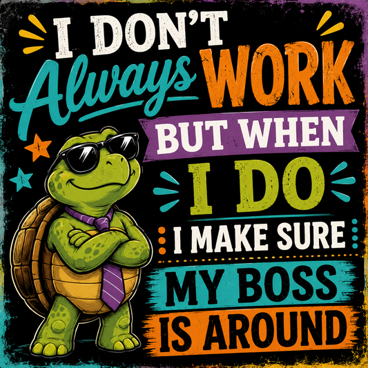I Don't Always Work But When I Do I Make Sure My Boss Is Around magnet