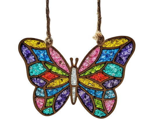 DIY Crushed Glass Suncatcher Kit - Butterfly