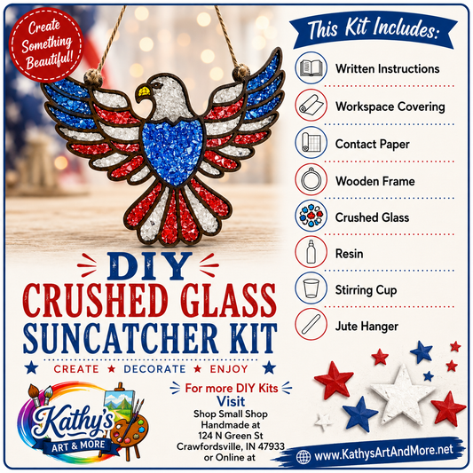 DIY Crushed Glass Suncatcher Kit - American Eagle