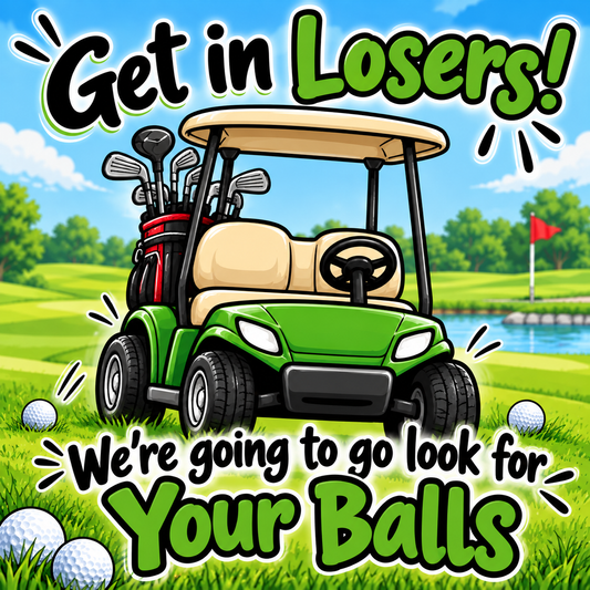 Get in Losers (golf) - magnet