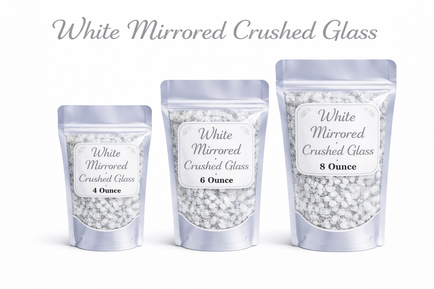 White - Crushed Stained Glass