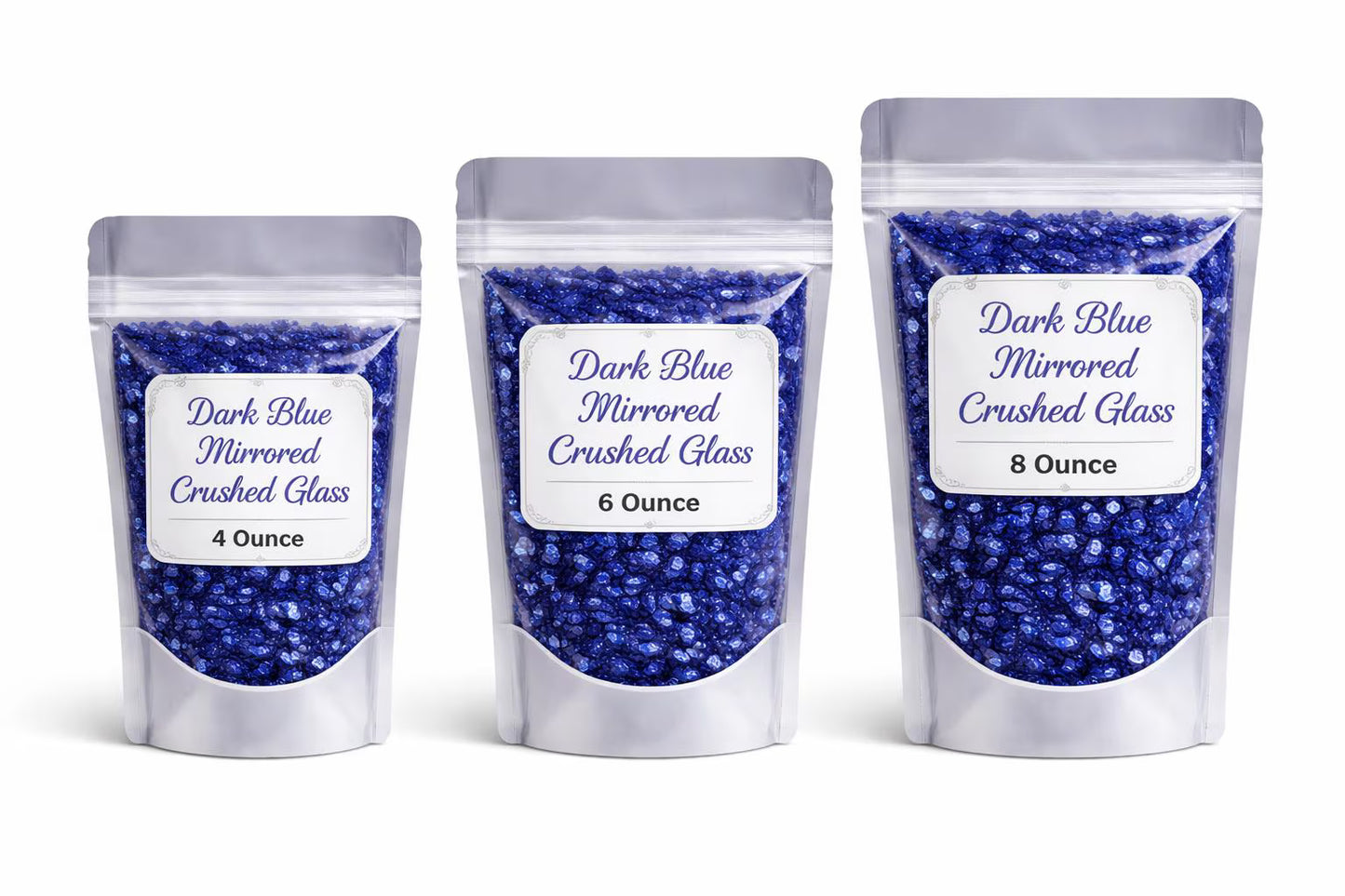 Dark Blue - Crushed Stained Glass