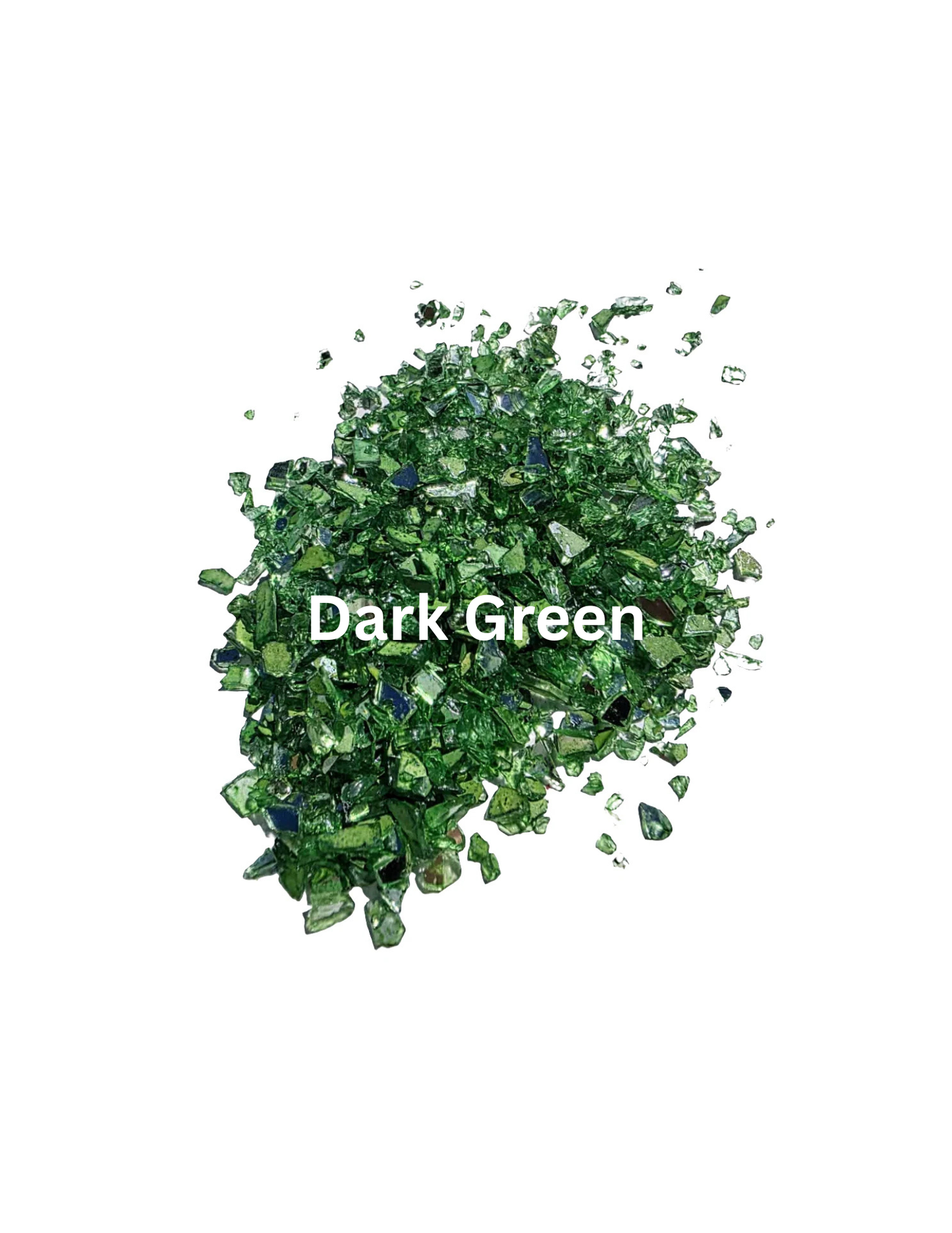 Dark Green - Crushed Stained Glass