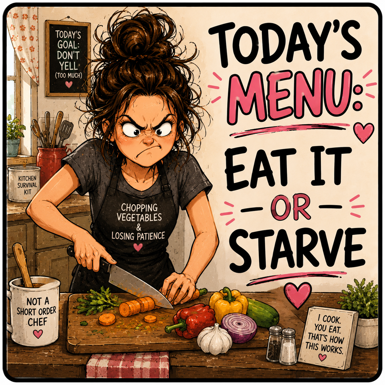 Frazzled Mom - Eat It or Starve