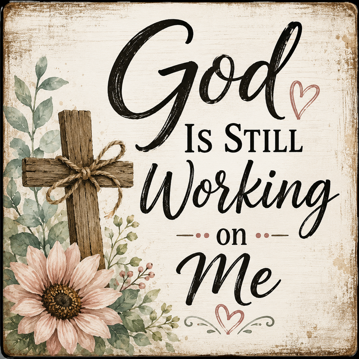 God is Still Working On Me magnet
