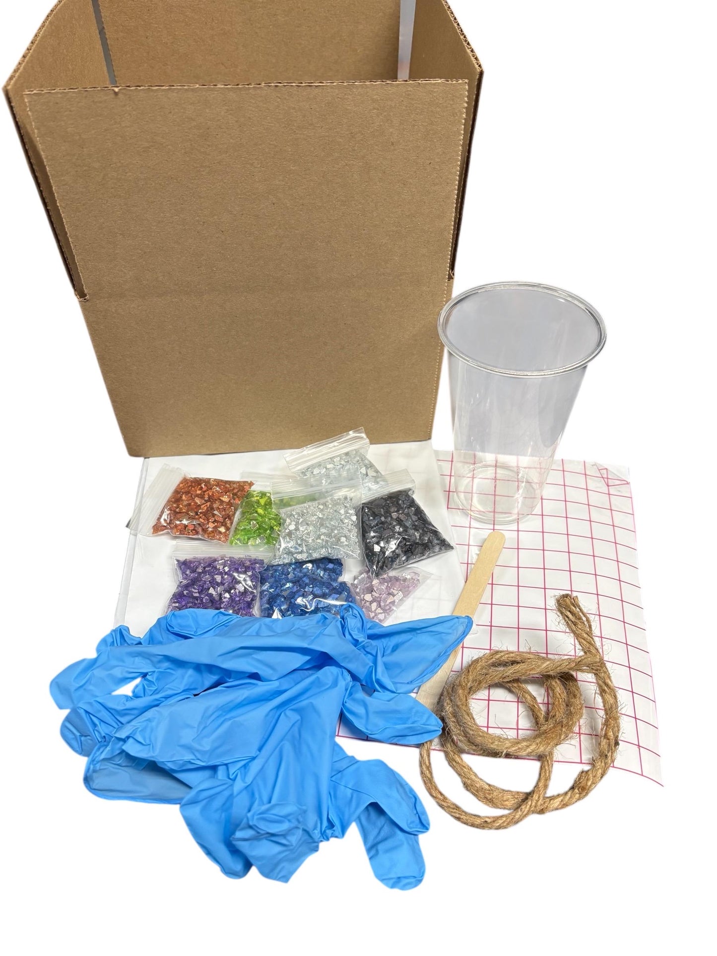 DIY Crushed Glass Suncatcher Kit - American Flag