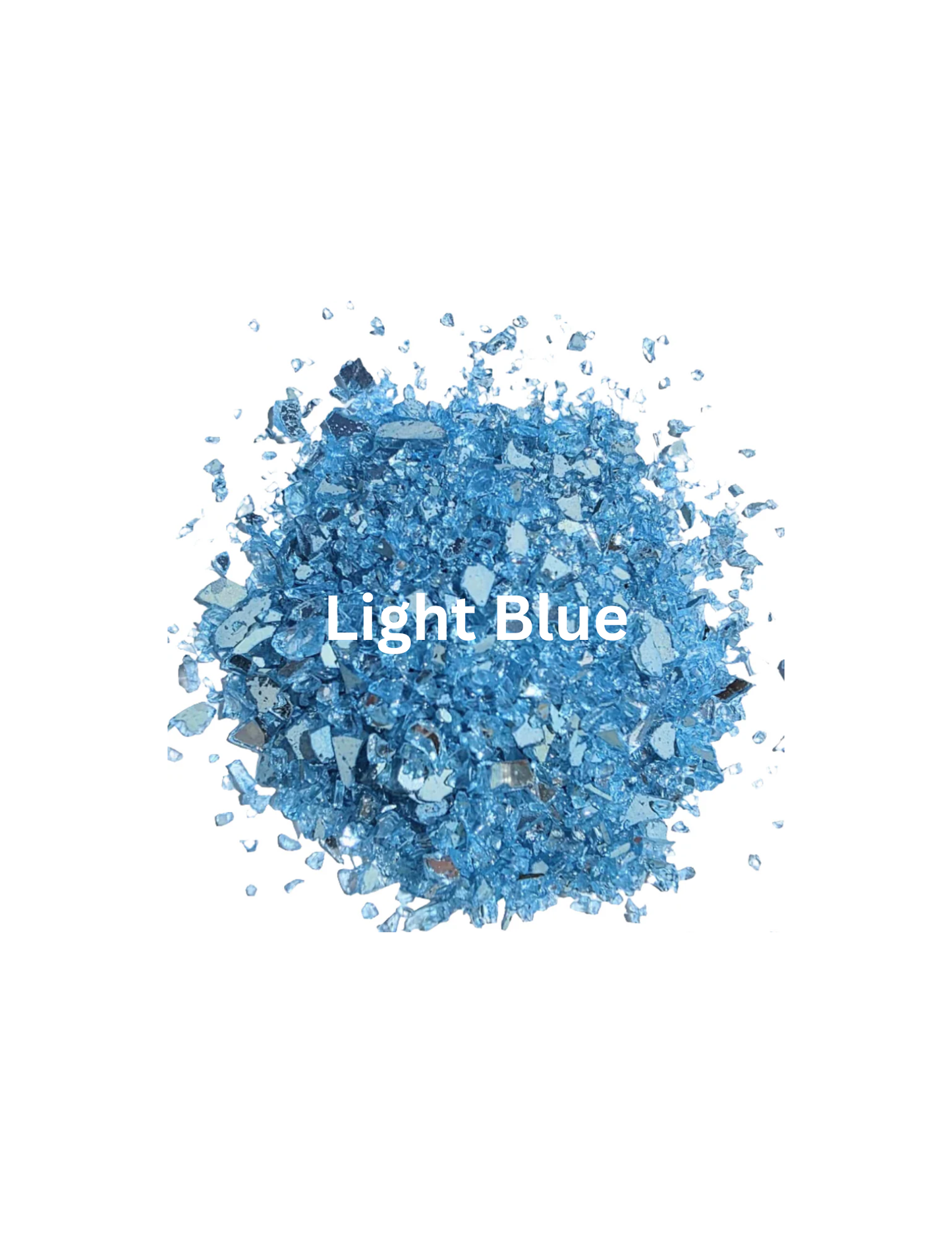 Light Blue - Crushed Stained Glass