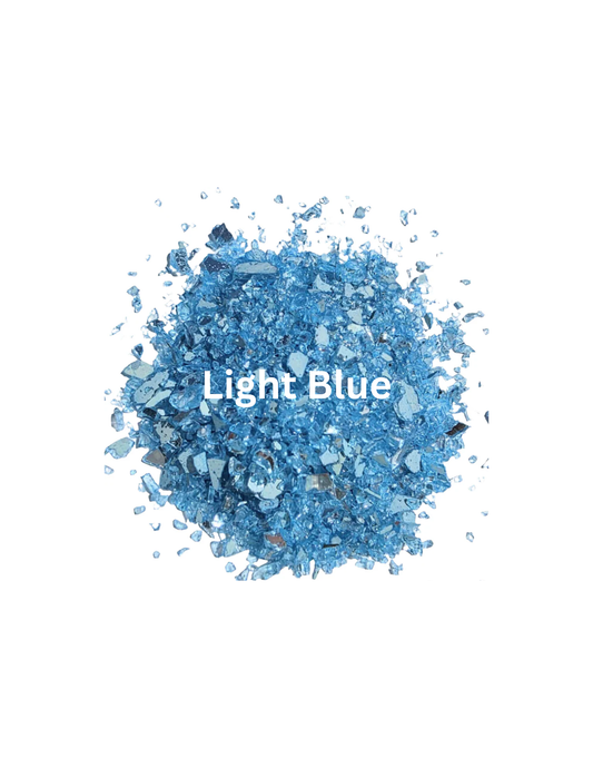 Light Blue - Crushed Stained Glass
