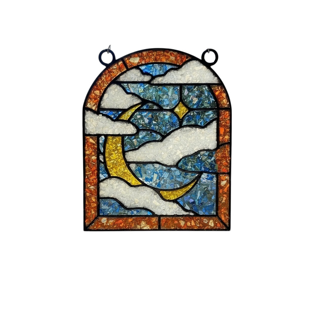 DIY Crushed Glass Suncatcher Kit - Night Sky