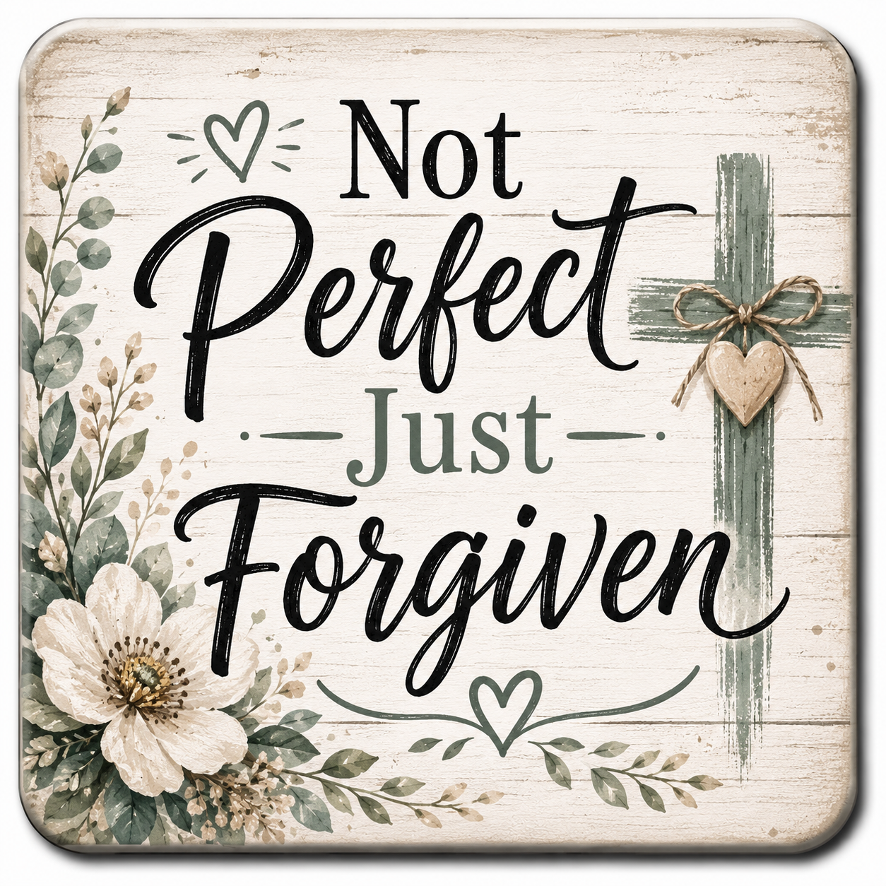 Not Perfect Just Forgiven magnet
