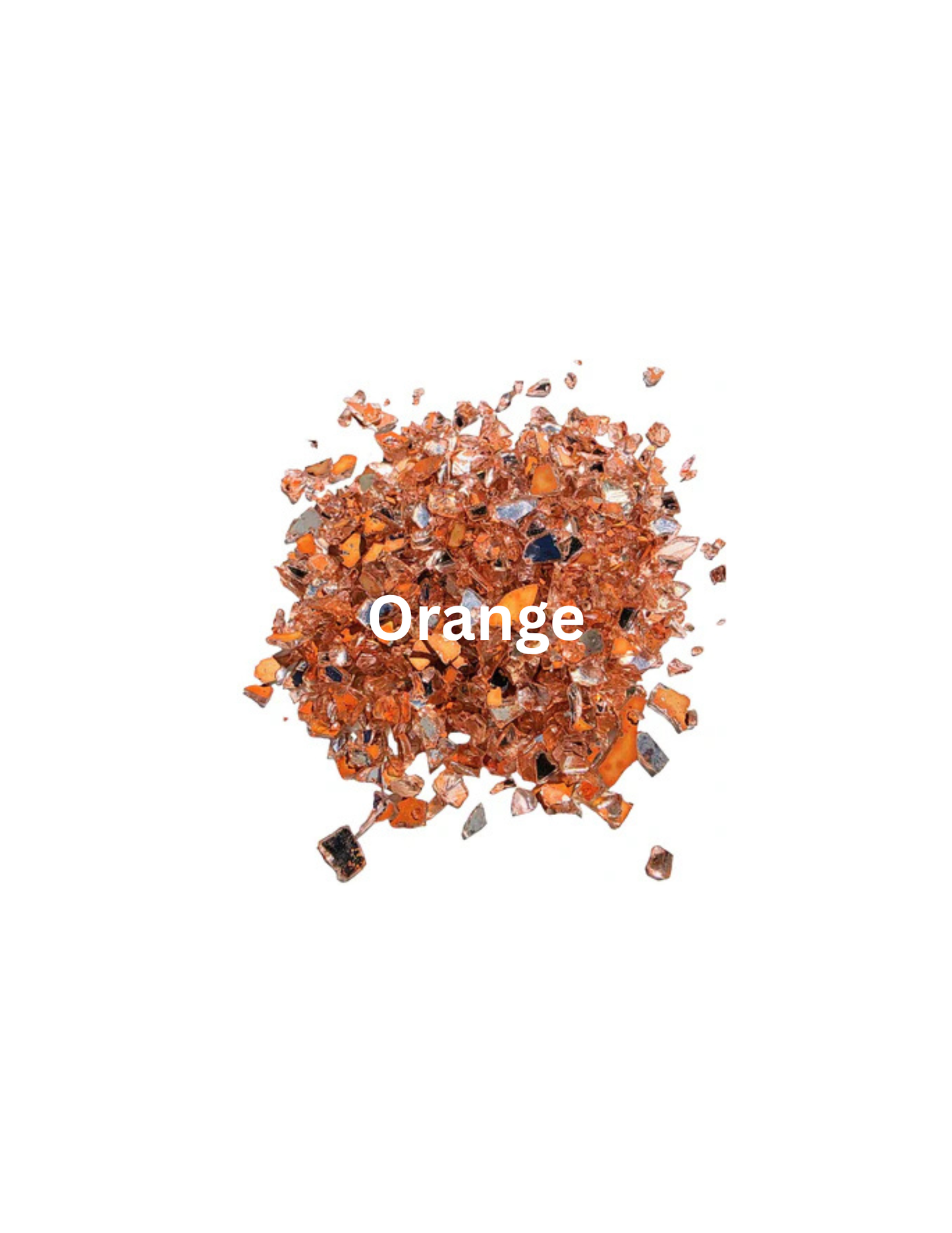 Orange - Crushed Stained Glass