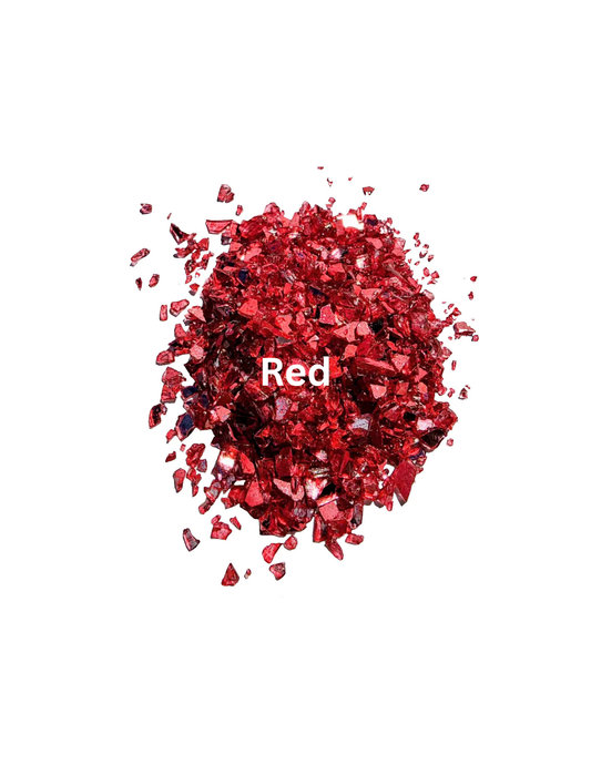 Red - Crushed Stained Glass