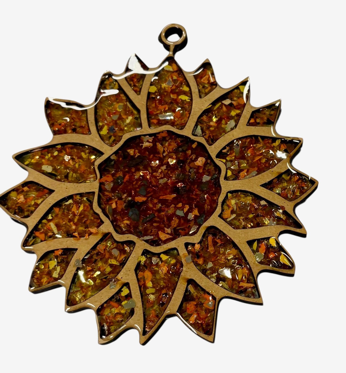 DIY Crushed Glass Suncatcher Kit - Sunflower