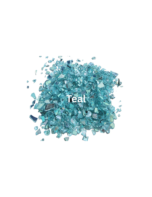 Teal - Crushed Stained Glass