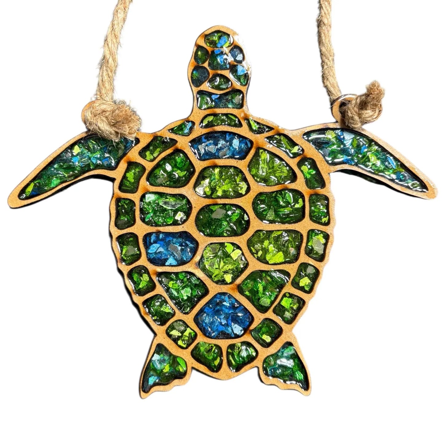 DIY Crushed Glass Suncatcher Kit - Sea Turtle