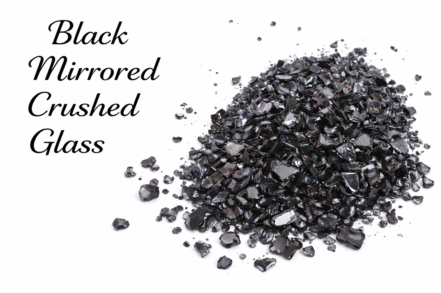 Black - Crushed Stained Glass