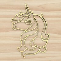 Unicorn - Blank Wood Frame
