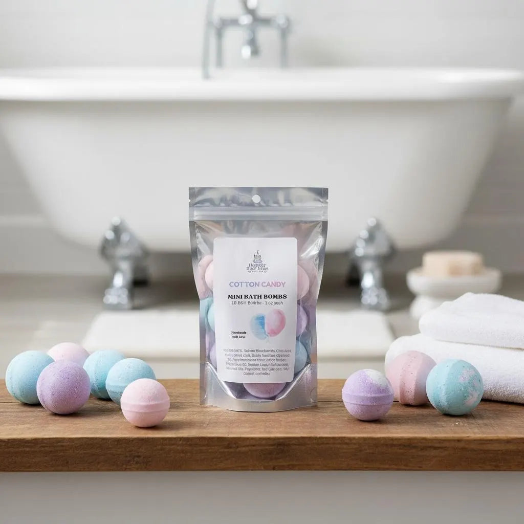 Cotton Candy Mini Bath Bombs