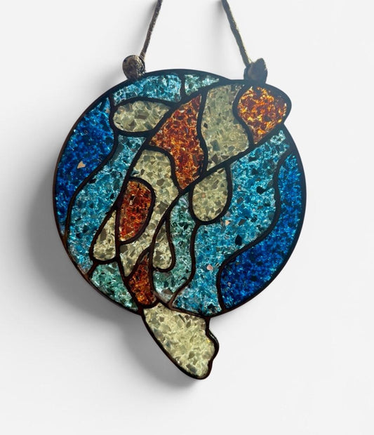 DIY Crushed Glass Suncatcher Kit - Koi