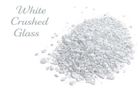 White - Crushed Stained Glass